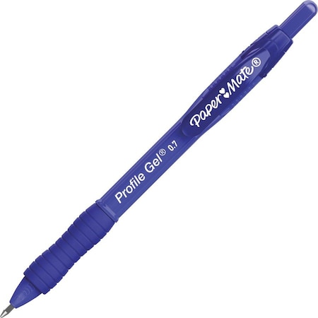 Gel Pen, 0.7mm Point, 3/10Wx3/10Lx7H, 36/BX, Blue PK